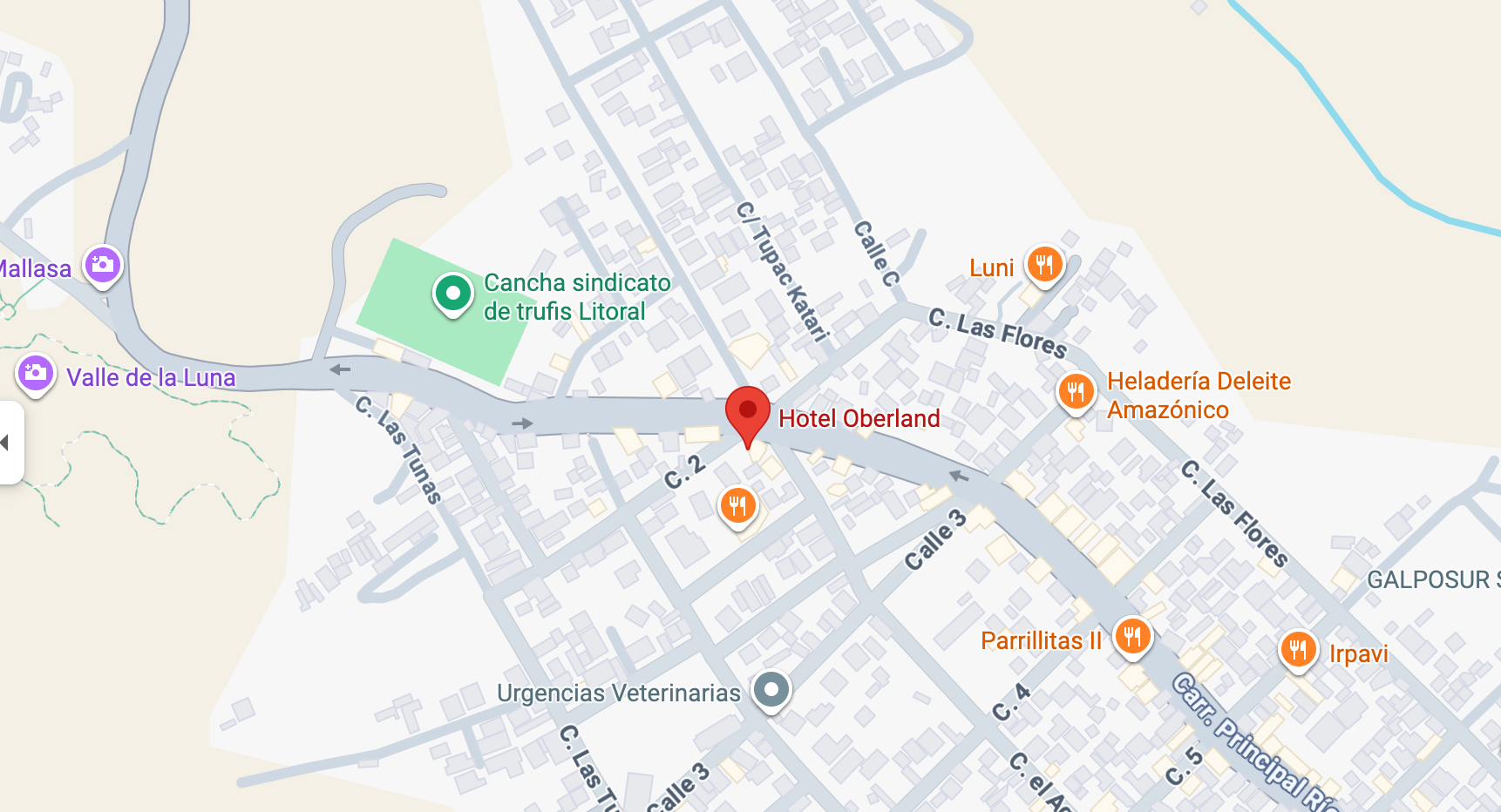 Mapa de ubicación del Hotel Oberland Mallasa